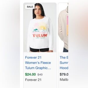 Tulum Endless Summer Sweatshirt Size S